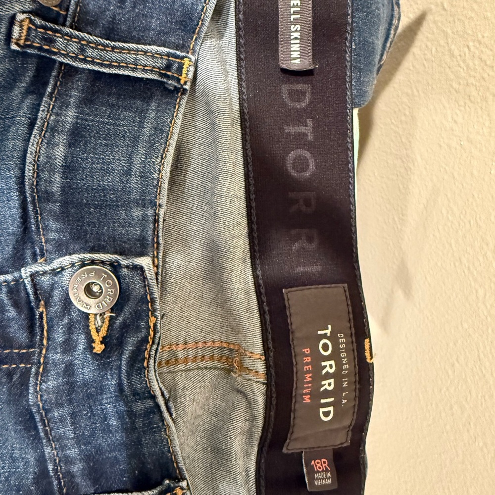 Torrid Dark Blue Skinny Jeans for Women